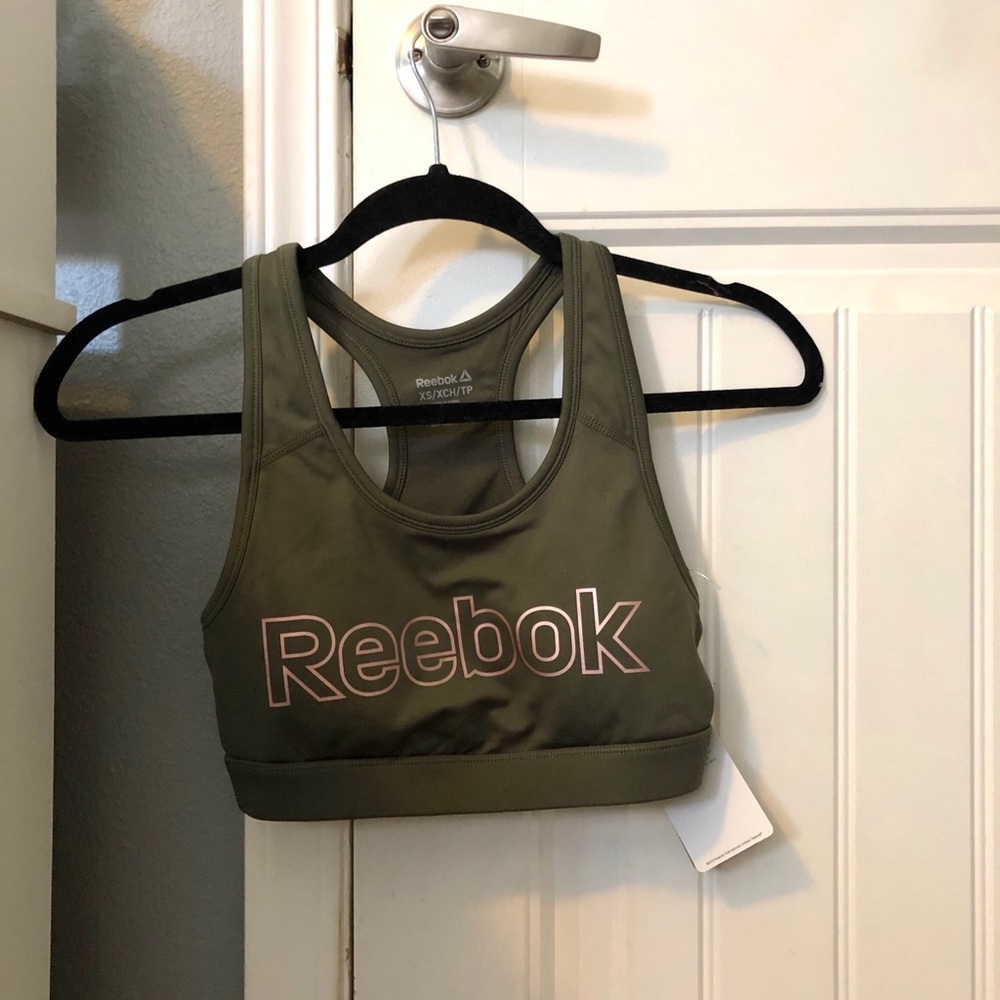 Green Reebok bra